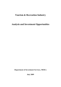 Leisure and Tourism Industry Analysis and Investment Opportunities