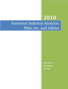 Footwear Industry Analysis: Nike, Inc. and Adidas - K