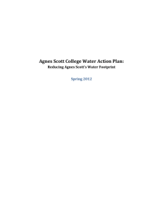 ASC Water Plan - Agnes Scott College