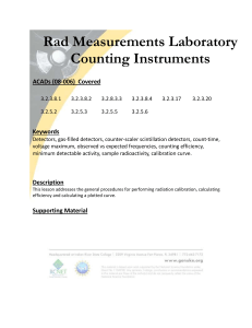 Rad Measurements Laboratory Counting Instruments