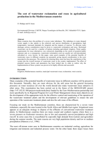 The cost of wastewater reclamation and reuse in agricultural