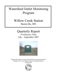 Willow Creek Station, 3rd Qtr 2007