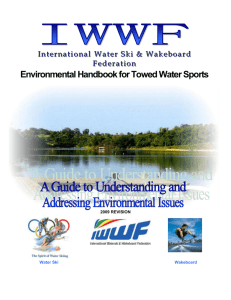 iwsf environmental handbook - International Water Ski Federation