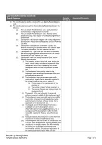 Low Density Residential Zone Code