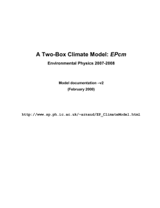 ModelDoc - Space and Atmospheric Physics