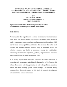 economic policy instruments and urban environmental