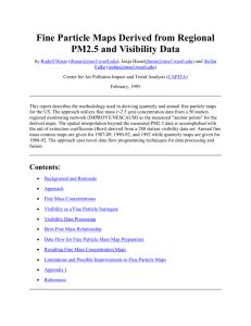 Fine Particle Maps Derived from Regional PM2.5 and