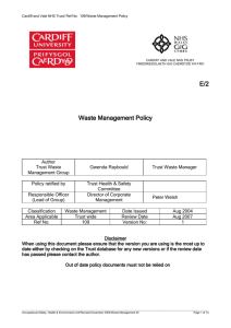 Waste Management Policy