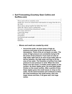 Surf Forecasting (Courtesy Sean Collins and Surfline