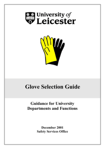 Glove Selection Guide - University of Leicester