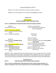 Approved Solid Waste Ordinance 2015-3