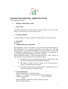 Vietnam Innovation Day Application Form
