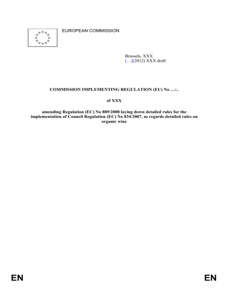 COMMISSION IMPLEMENTING REGULATION (EU) No