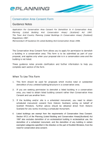 Conservation Area Consent Form