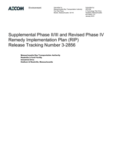 Supplemental Phase II/III Report and Revised Phase IV