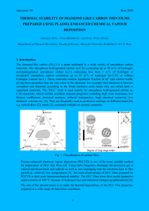 thermal stability of diamond like carbon thin films prepared us