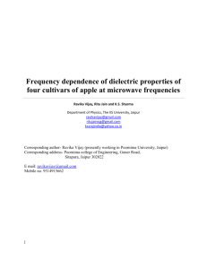 19 nov. Frequency dependence of dielectric properties of four