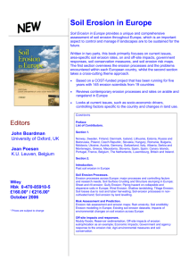 Book `Soil Erosion in Europe`