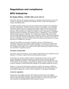 Regulations and compliance: BPO