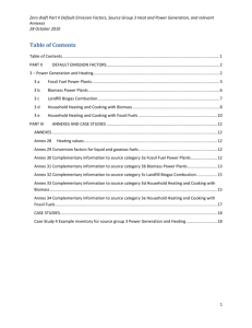 3 – Power Generation and Heating