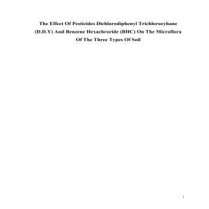 THE EFFECT OF PESTICIDES DICHLORODIPHENYL