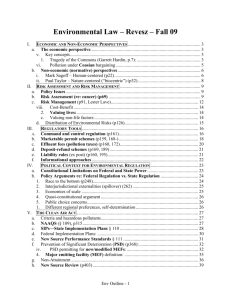 ENVIRONMENTAL LAW - NYU School of Law