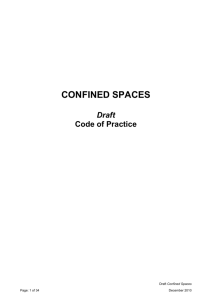 Confined Spaces - Safe Work Australia Public Submissions