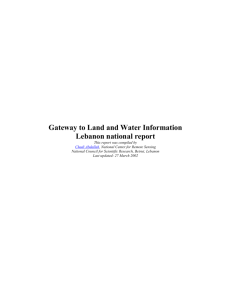 Gateway to Land and Water Information Lebanon