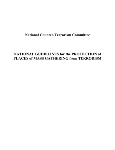 National Guidelines for the Protection of Places of Mass Gatherings