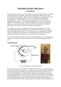 Photodiodes and other Light Sensors