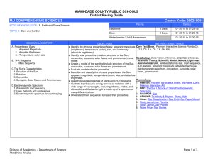 Topic Ten - Science - Miami-Dade County Public Schools