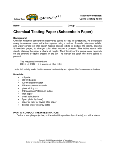 Ozone Testing Tools -> Chemical Testing Paper