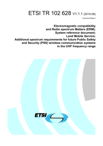 ETSI TR 102 628 V1.1.1