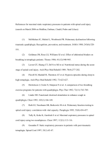 References for maximal static respiratory pressures in