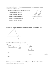 Geometry with Measure Name: Date: ______ Pd:_____ Chapter 3