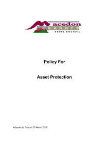 Asset Protection Policy - Macedon Ranges Shire Council