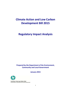 Climate Action and Low Carbon Development Bill 2015