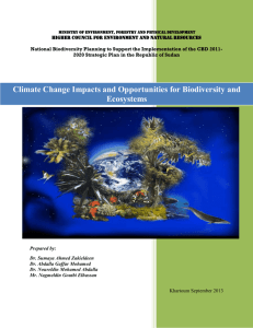 Climate change impact and opportuinities for