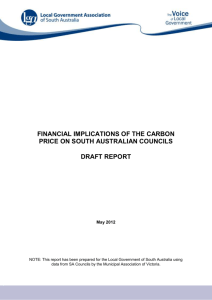 SA carbon price report - Local Government Association of South