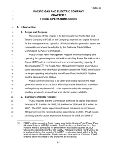 A. Introduction - Pacific Gas and Electric Company