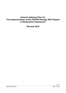 Ireland`s National Plan for the Implementation of the OSPAR
