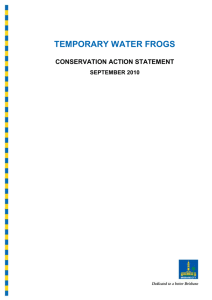 Official Conservation Status of Brisbane`s