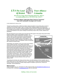 LTABC Conservation Carbon Media Release