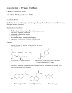 Introduction to Organic Synthesis Lectures