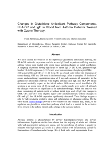 Changes in Glutathione Antioxidant Pathway Components, HLA