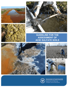 Guideline for the Assessment and Management of Acid Sulphate Soils