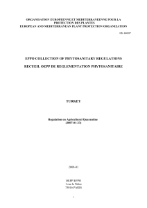 Plant Quarantine Regulations published in 2007-01-23.