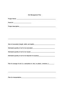 Soil Management Plan