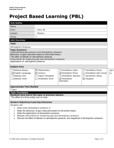 Atmospheric Pressure - Project Based Learning – PBL Online