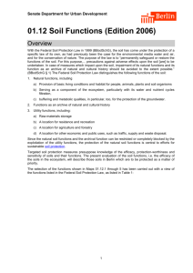 01.12 Soil Functions - Senatsverwaltung für Stadtentwicklung